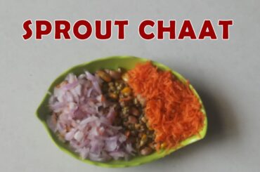 MOONG SPROUTS CHAAT | MASALA CHAAT | HEALTHY SNACK RECIPE BY MAZHE ART