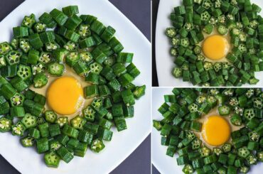 Just Chop Okras & Add Eggs / Simple & Healthy Okra Egg Recipe / Inexpensive Delicious Recipe