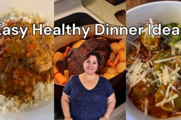 New! 3 Healthy Dinner Recipes // What I Eat for Dinner // Weight Loss Journey for Women over 40