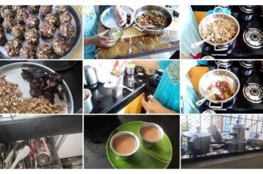 Healthy morning routine/Healthy recipes/Pudina chutney/Dryfruit laddu/Indian mom busy lifestyle