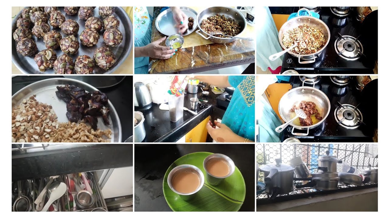 Healthy morning routine/Healthy recipes/Pudina chutney/Dryfruit laddu/Indian mom busy lifestyle Healthy morning routine/Healthy recipes/Pudina chutney/Dryfruit laddu/Indian mom busy lifestyle