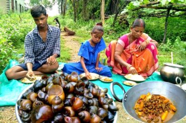 Healthy Snail Recipe: Snail Cooking and Eating l Traditional cooking Style in village