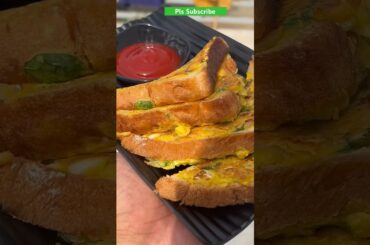 Healthy breakfast #food #cooking #recipe #foodie #asmr #vegbreadomelette #yummyfood