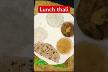 Healthy lunch thali #food #foodtv #minivlog #cookingchannel #shortvideo #recipe #shortvideoformat