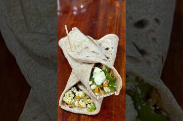 Easy Paneer Wrap/Roll Recipe | Healthy Weight Loss Recipe #shorts