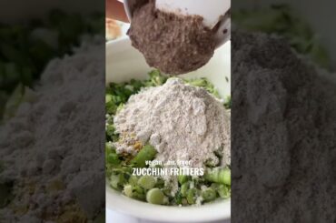 Vegan Zucchini Fritters in the Air Fryer #food #recipe #vegan #healthyrecipes #lunch #dinner