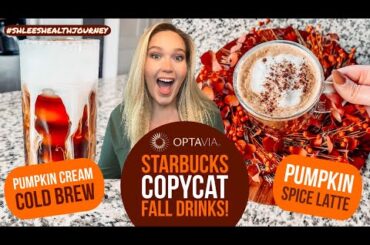 HEALTHY STARBUCKS FALL COPYCAT RECIPES // PUMPKIN SPICE LATTE + PUMPKIN CREAM COLD BREW