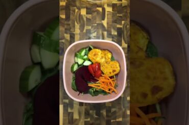 Healthy Salad Meatless Monday High Protein #mealprep #salad