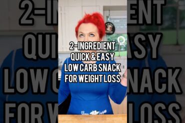 2 Ingredient Quick & Easy Low Carb Snack for Weight Loss  #shorts