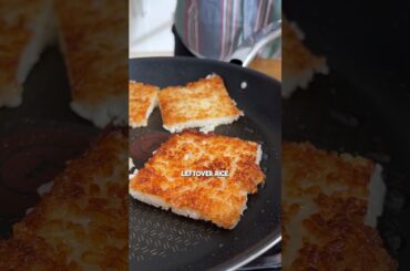 Turn your leftover rice into the crispiest rice sandwich - @Tastemade #shorts