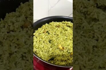 Superfast Healthy Breakfast recipe/Pudina rice/pudina rice bath/rice recipes #food #foodie