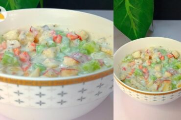 Sharing my healthy morning salad recipe - Asmr