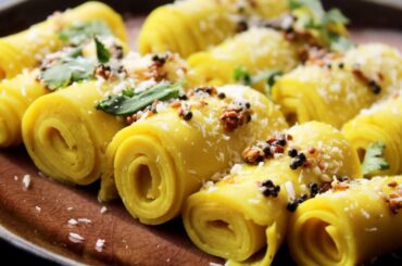 Khandvi Recipe / How to make Khandvi at Home / Healthy Snacks Recipe /  Breakfast ideas