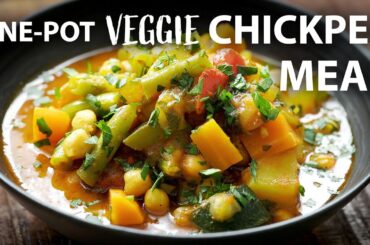 ONE POT VEGETABLE CHICKPEA Recipe | Healthy Vegan and Vegetarian Meals Idea | Chickpea Recipe