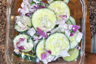 Easy Healthy Cucumber Salad