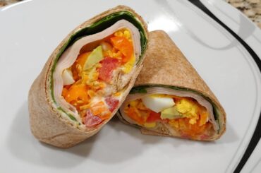 TURKEY TORTILLA WRAP | HEALTHY LUNCH IN 5 MINUTES | #shorts