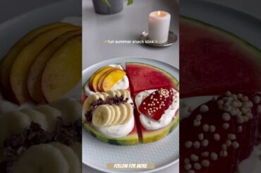 Summer Fun Snack Idea | Quick and Healthy Snacks #youtubeshorts #recipes #shortscooking