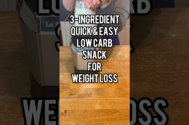 3 Ingredient Quick & Easy Low Carb Snack for Weight Loss #shorts