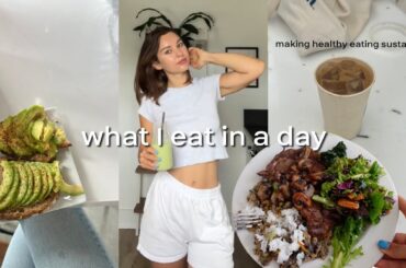 what i eat in a day | how i make healthy eating sustainable | easy & simple meals/recipes