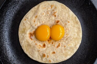 Just Pour Eggs On Tortilla Its So Delicious! Healthy Breakfast Recipe In 5 Mnts/Simple & Inexpensive