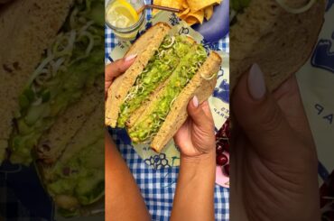 Smashed Chickpea and Avocado Sandwich