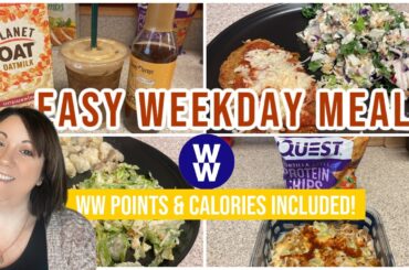 Easy Weekday Meals + Chicken Parmesan | WW Points/Calories | Journey to Healthy
