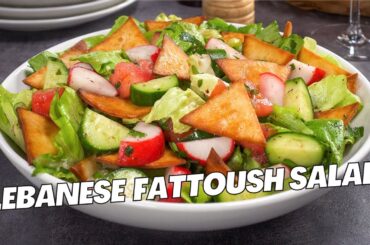 Lebanese FATTOUSH SALAD in 20 Minutes. Healthy Middle Eastern VEGETABLE SALAD Recipe by Always Yummy