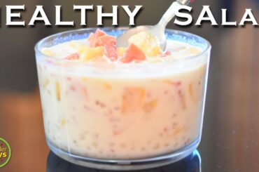 Healthy Sago Drink | Summer Drinks recipe | Healthy Salad | Sabudana dessert | Sago Dessert Recipe