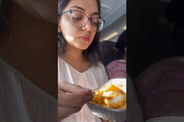 what I ate on my flight from Trivandrum to Udaipur