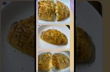 Stuffed Garlic bread in Airfrier... #recipe #shorts #healthy