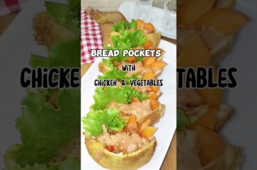 Healthy bread pockets #youtubeshorts  #easysnacks #yumcookbook #homemade
