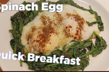Spinach Egg Quick Breakfast Recipe | Healthy Weightloss Recipe