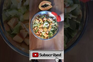Papaya Salad // Tasty & Healthy Salad Recipe //Simple Papaya Salad #shorts #salad  #youtubevideo