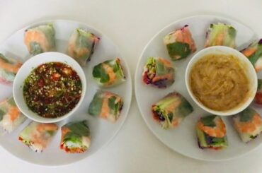 Healthy dinner ideas for you Vietnamese fresh spring rolls