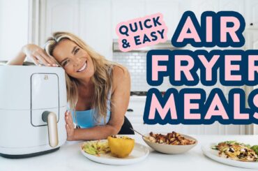 3 Easy AIR FRYER Dinner Recipes in under 20 MINS