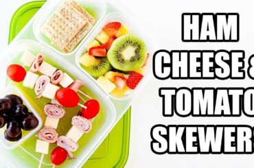 Ham, Cheese & Tomato Sandwich Skewers | Fun School Lunch Idea