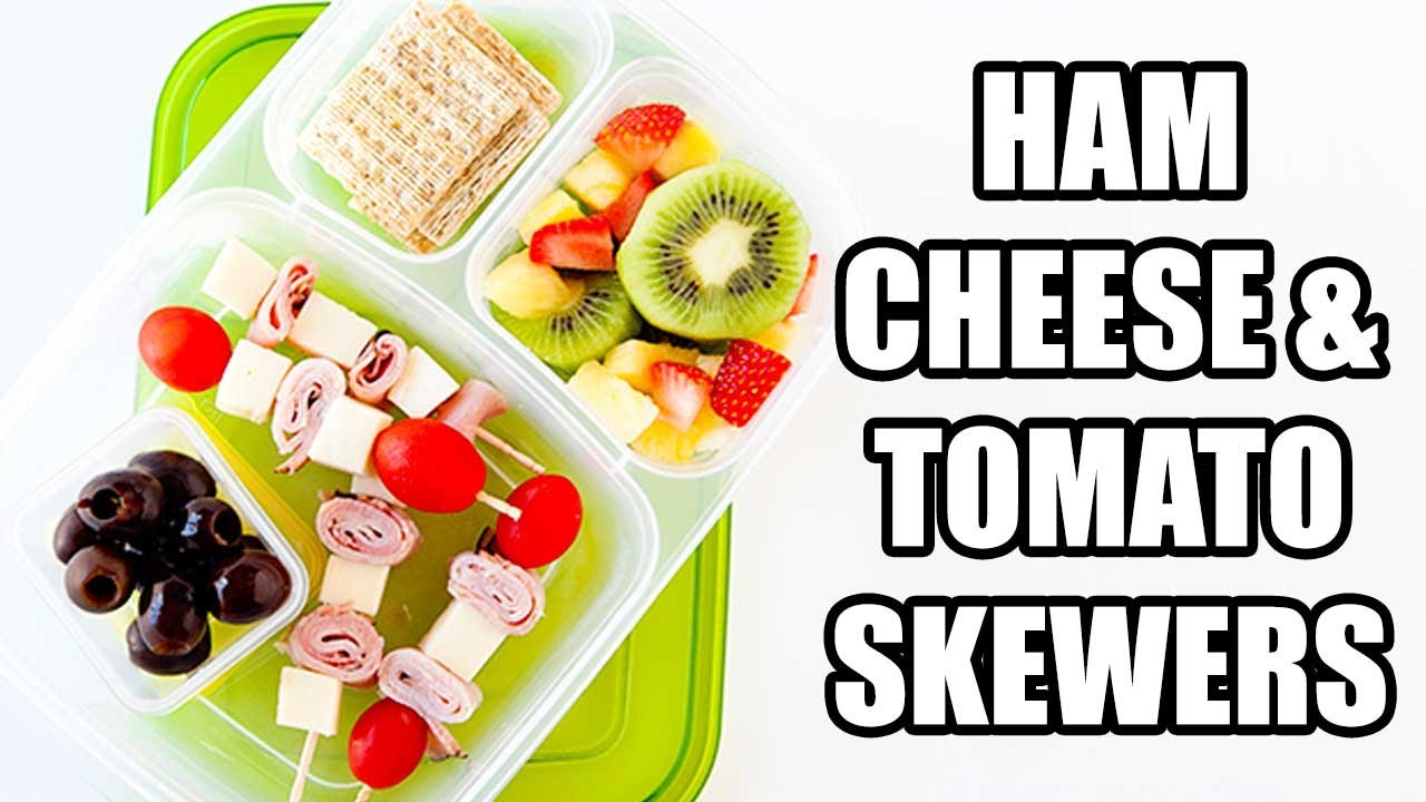 Ham, Cheese & Tomato Sandwich Skewers | Fun School Lunch Idea Ham, Cheese & Tomato Sandwich Skewers | Fun School Lunch Idea