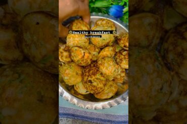 Healthy breakfast recipe rava paniyaram is a quick South Indian breakfastdish #paniyaramrecipe