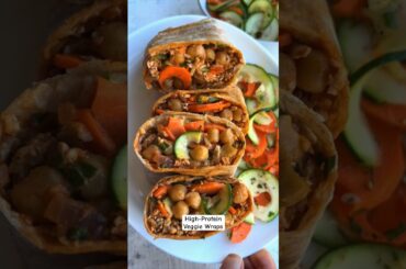 GET MORE PROTEIN in 20 MINUTES! High-protein veggie wraps, freezer-friendly, vegan, budget! Healthy!