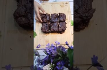 Banana Fudge Brownies ( with no brownie ingredients)#shortsyoutube #chocolate #healthy