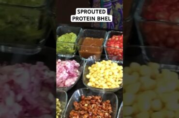 Sprouted Protein Bhel Recipe | Healthy Snack Recipe #viral #food #youtubeshorts #youtube #shorts