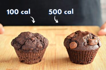 100 Calorie Chocolate Muffin vs. 500 Calorie Chocolate Muffin!