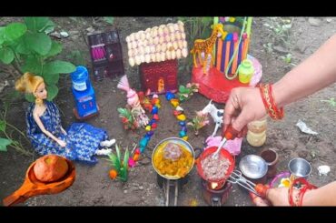 raagi mudhdha and mutton gravy|Miniature cooking||tiny food||healthy recipes||tiny cooking||minifood