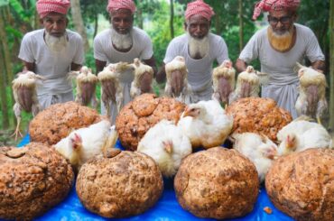 Chicken & Owl Kochu Recipe - Elephant Foot Yam Gravy Cooking with Chicken - Healthy Village Food