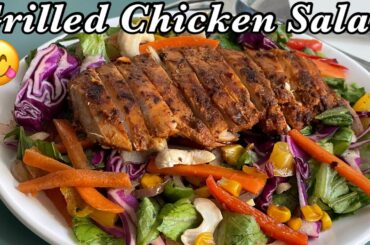 Grilled Chicken Salad Recipe-Healthy Salad Recipe for Weight Loss-weight loss chicken salad recipe