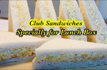 Club Sandwich  | Egg & potato Sandwich | Healthy Sandwich recipe specially for lunch box