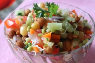 very simple and super healthy salad recipe ll protein salad recipe ll quick breakfast recipe