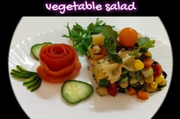 VEGETABLE SALAD RECIPE | Quick Protein salad in just 10 min | Healthy Salad Recipe  | CHATKARA HOUSE