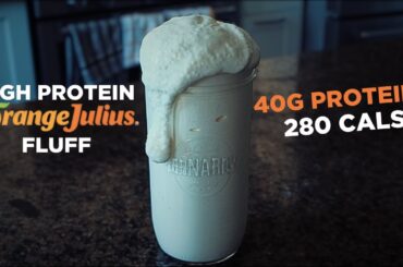 High Protein Orange Julius FLUFF - Low Calorie Dessert