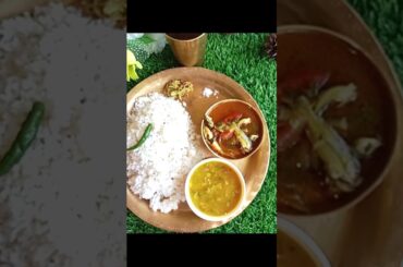 Simple but healthy lunch thali #viral#shorts#trending #food#short#fish#shortvideo#Mafuja-Ki-Rasoi